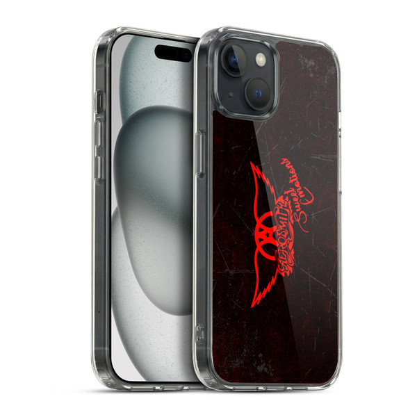 Aerosmith Classics Red Winged Sweet Emotions Soft Gel Case for Apple iPhone 15 Plus & MagSafe