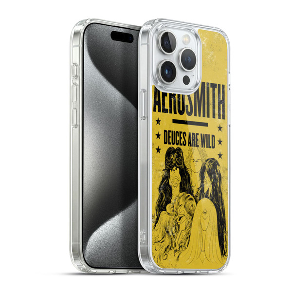 Aerosmith Classics Deuces Are Wild Soft Gel Case for Apple iPhone 15 Pro Max & MagSafe