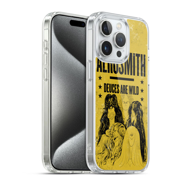 Aerosmith Classics Deuces Are Wild Soft Gel Case for Apple iPhone 15 Pro & MagSafe