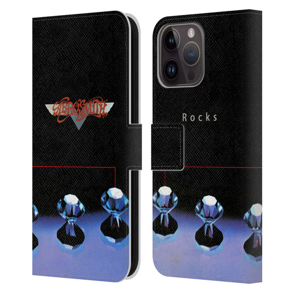 Aerosmith Classics Rocks Leather Book Wallet Case Cover For Apple iPhone 15 Pro Max