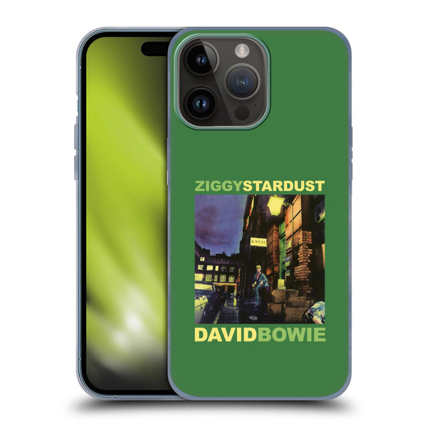 David Bowie Album Art Ziggy Stardust Soft Gel Case for Apple iPhone 15 Pro Max