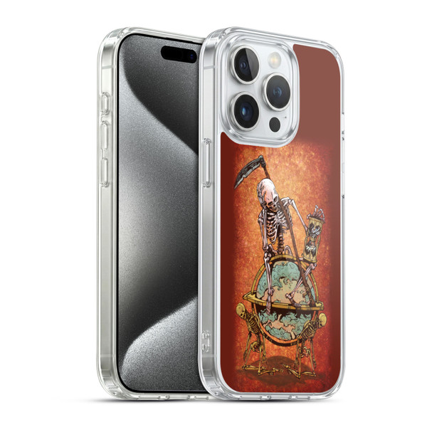 David Lozeau Colourful Art Memento Mori Soft Gel Case for Apple iPhone 15 Pro & MagSafe