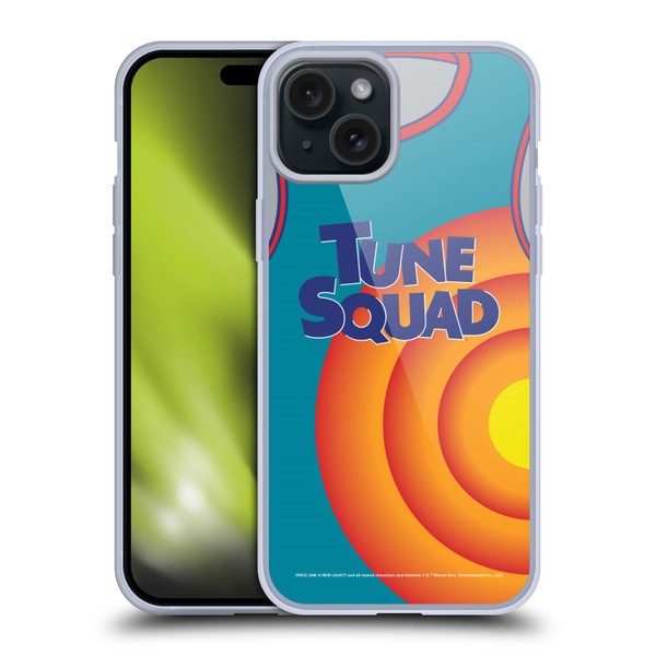 Space Jam: A New Legacy Graphics Jersey Soft Gel Case for Apple iPhone 15 Plus