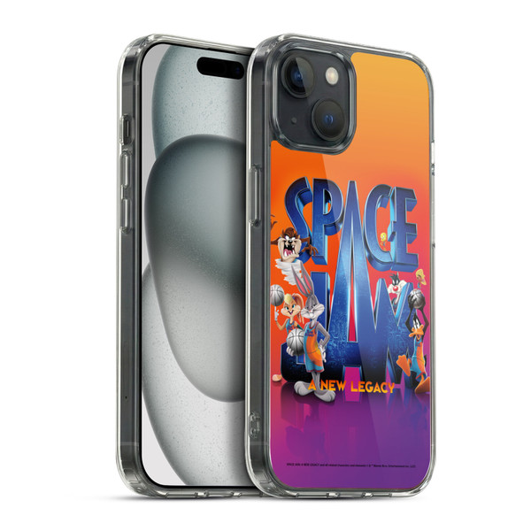 Space Jam: A New Legacy Graphics Poster Soft Gel Case for Apple iPhone 15 Plus & MagSafe