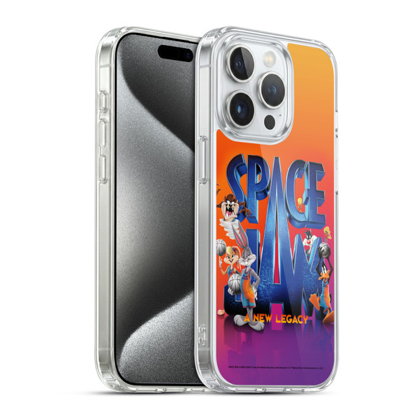 Space Jam: A New Legacy Graphics Poster Soft Gel Case for Apple iPhone 15 Pro & MagSafe