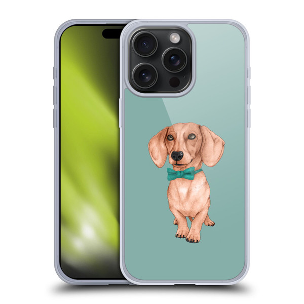Barruf Dogs Dachshund, The Wiener Soft Gel Case for Apple iPhone 15 Pro Max