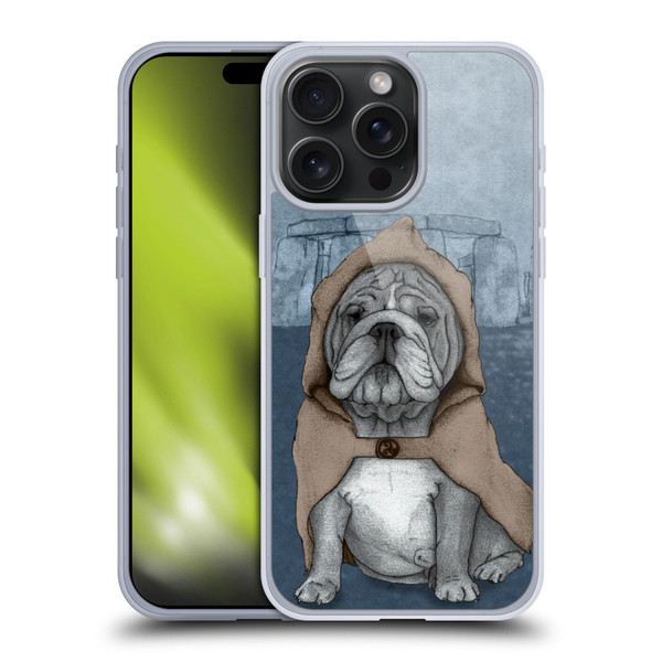 Barruf Dogs English Bulldog Soft Gel Case for Apple iPhone 15 Pro Max