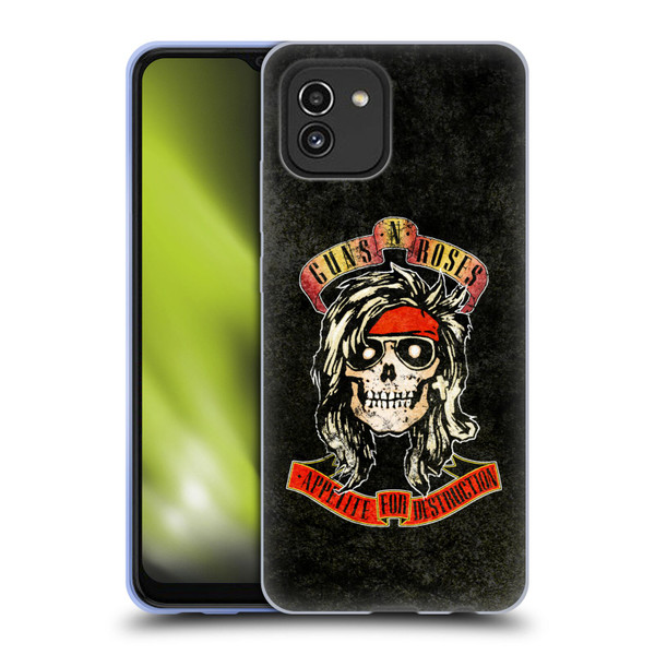 Guns N' Roses Vintage McKagan Soft Gel Case for Samsung Galaxy A03 (2021)