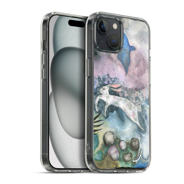Wyanne Animals Bird and Rabbit Soft Gel Case for Apple iPhone 15 Plus & MagSafe