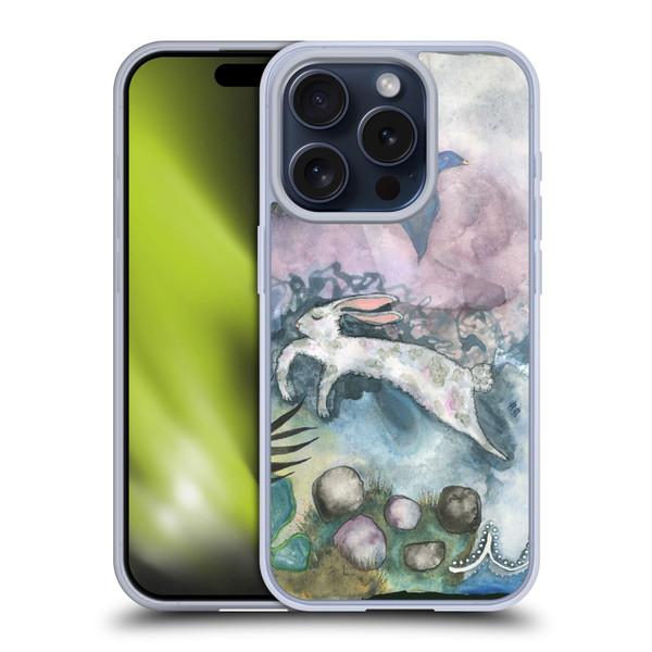Wyanne Animals Bird and Rabbit Soft Gel Case for Apple iPhone 15 Pro
