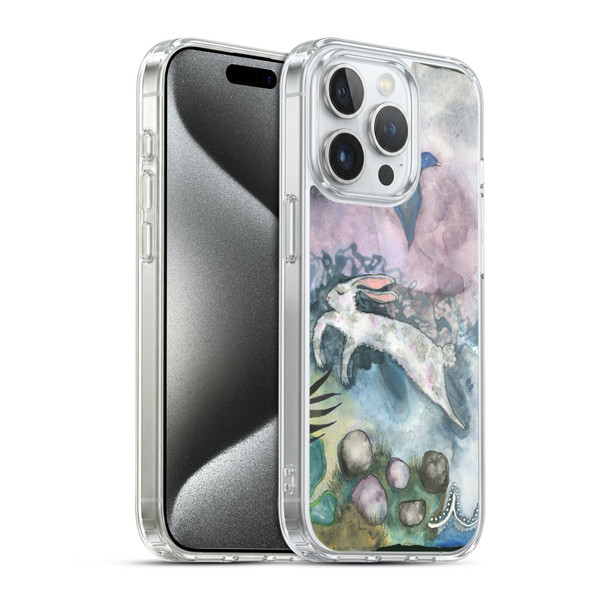 Wyanne Animals Bird and Rabbit Soft Gel Case for Apple iPhone 15 Pro & MagSafe