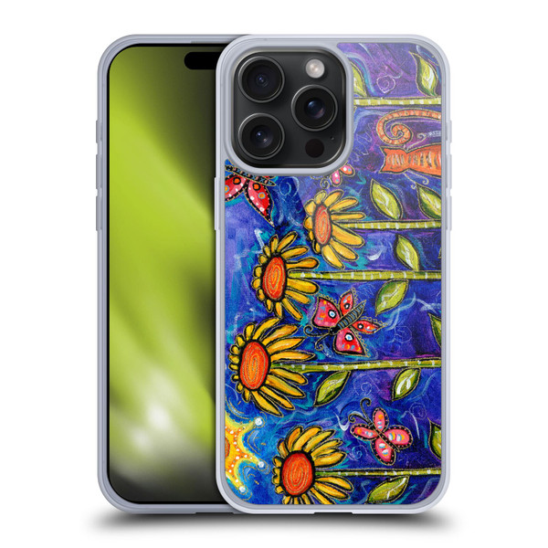 Wyanne Nature 2 Sundown Sunflowers Soft Gel Case for Apple iPhone 15 Pro Max