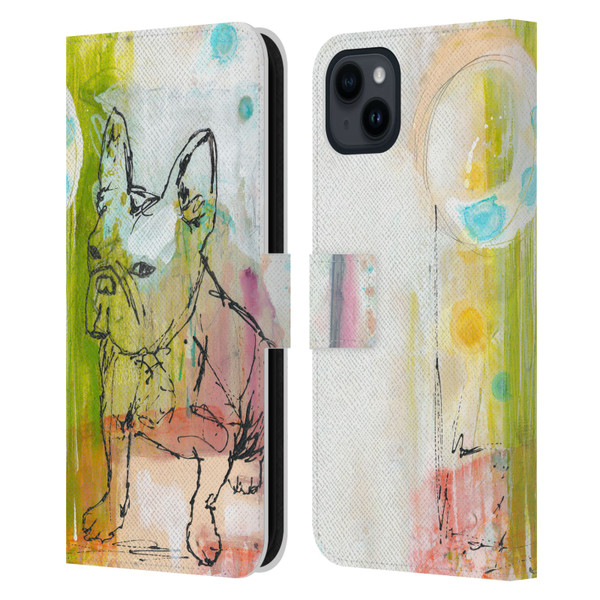 Wyanne Animals Attitude Leather Book Wallet Case Cover For Apple iPhone 15 Plus