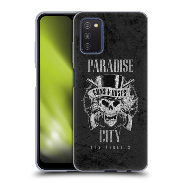 Guns N' Roses Vintage Paradise City Soft Gel Case for Samsung Galaxy A03s (2021)
