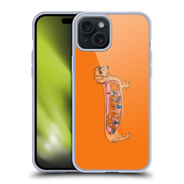Rachel Caldwell Animals 3 Dachshund Soft Gel Case for Apple iPhone 15 Plus