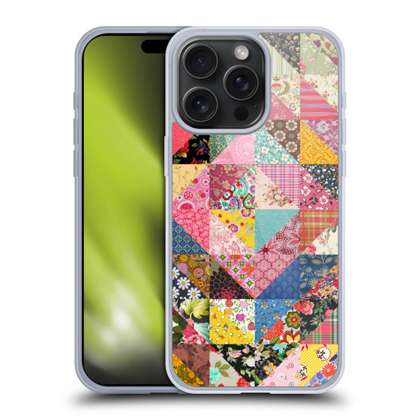 Rachel Caldwell Patterns Quilt Soft Gel Case for Apple iPhone 15 Pro Max