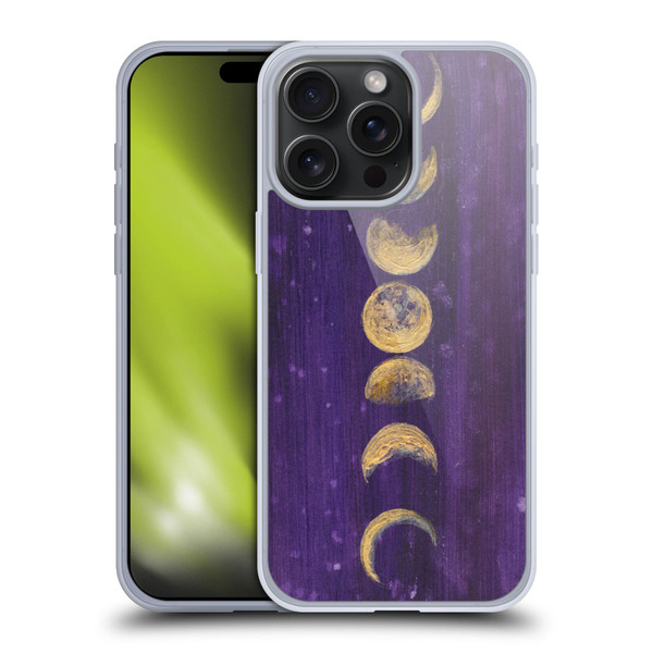 Mai Autumn Space And Sky Moon Phases Soft Gel Case for Apple iPhone 15 Pro Max
