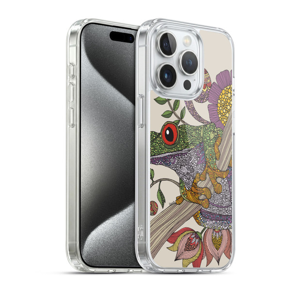 Valentina Animals And Floral Frog Soft Gel Case for Apple iPhone 15 Pro & MagSafe