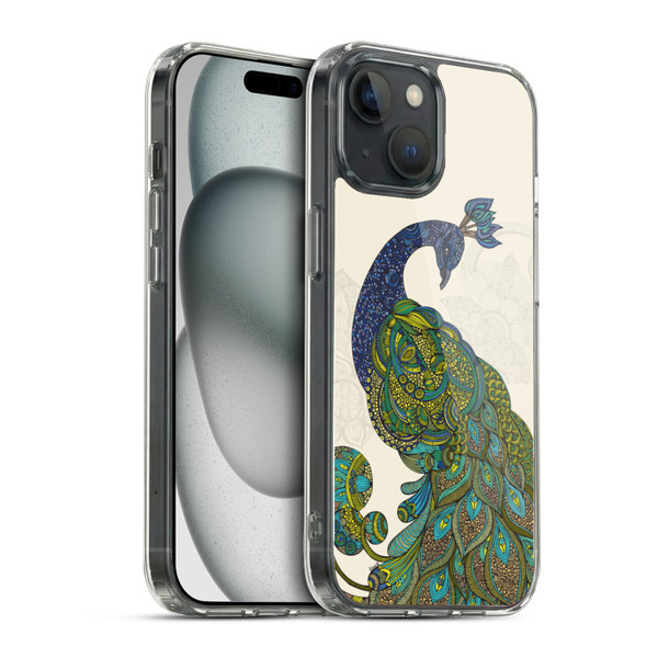 Valentina Birds Peacock Tail Soft Gel Case for Apple iPhone 15 & MagSafe