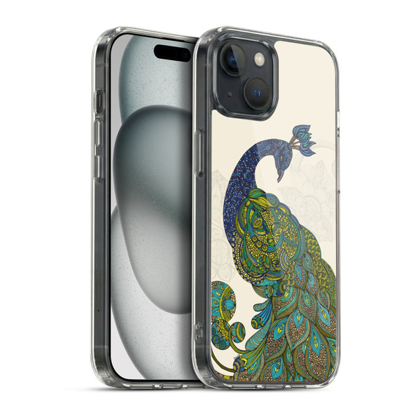 Valentina Birds Peacock Tail Soft Gel Case for Apple iPhone 15 Plus & MagSafe