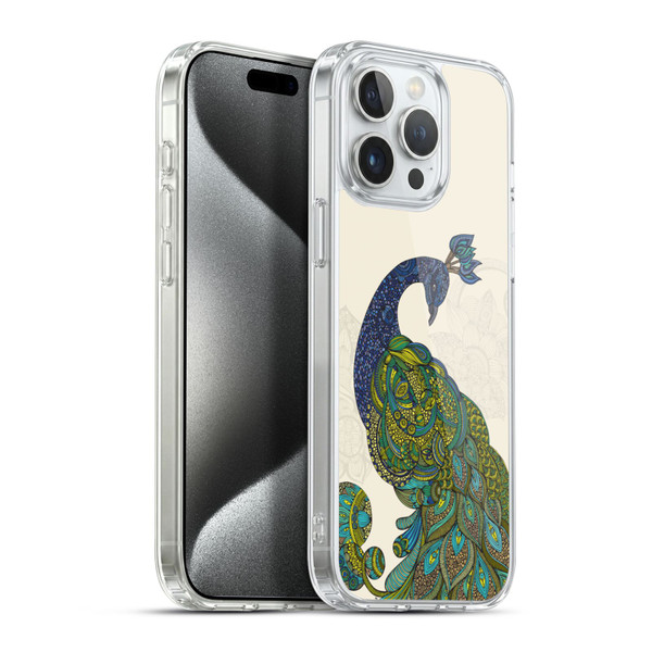 Valentina Birds Peacock Tail Soft Gel Case for Apple iPhone 15 Pro Max & MagSafe