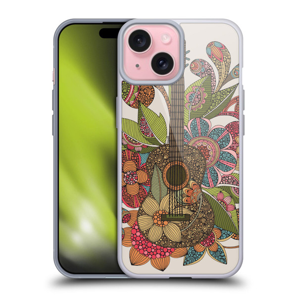 Valentina Bloom Ever Guitar Soft Gel Case for Apple iPhone 15