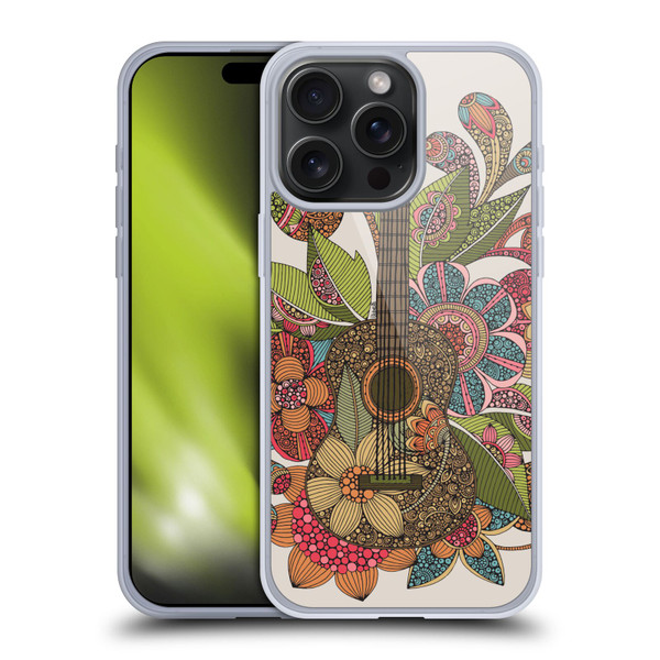 Valentina Bloom Ever Guitar Soft Gel Case for Apple iPhone 15 Pro Max