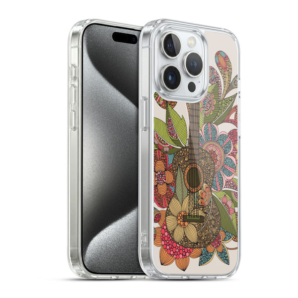 Valentina Bloom Ever Guitar Soft Gel Case for Apple iPhone 15 Pro & MagSafe