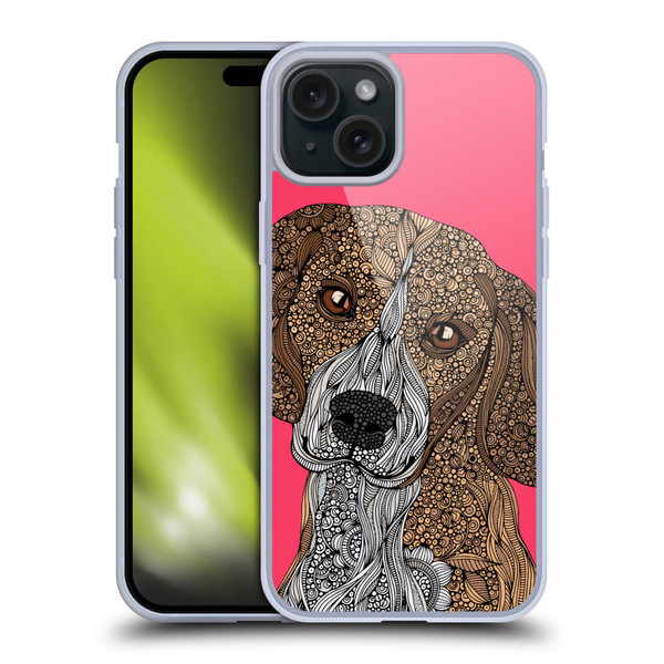 Valentina Dogs Beagle Soft Gel Case for Apple iPhone 15 Plus