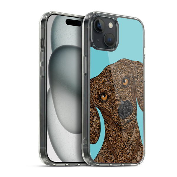 Valentina Dogs Dachshund Soft Gel Case for Apple iPhone 15 Plus & MagSafe