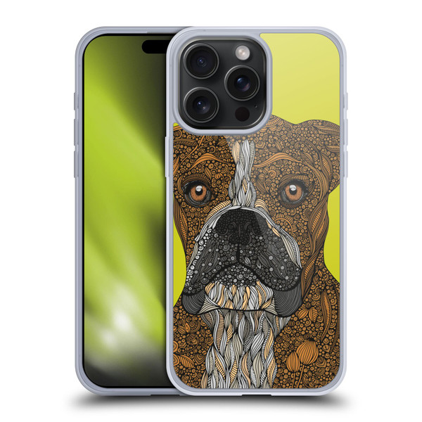 Valentina Dogs Boxer Soft Gel Case for Apple iPhone 15 Pro Max