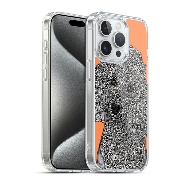 Valentina Dogs Poodle Soft Gel Case for Apple iPhone 15 Pro & MagSafe