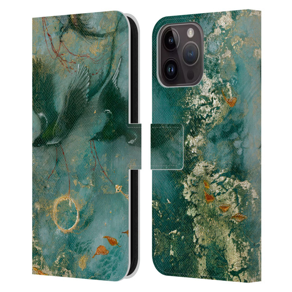 Stephanie Law Birds Three Fates Leather Book Wallet Case Cover For Apple iPhone 15 Pro Max