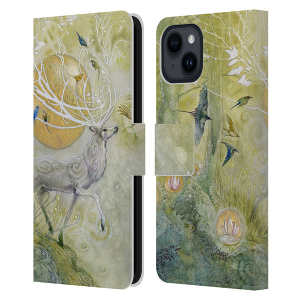 Stephanie Law Stag Sonata Cycle Allegro 2 Leather Book Wallet Case Cover For Apple iPhone 15