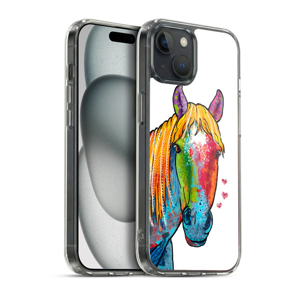 Duirwaigh Animals Horse Soft Gel Case for Apple iPhone 15 Plus & MagSafe