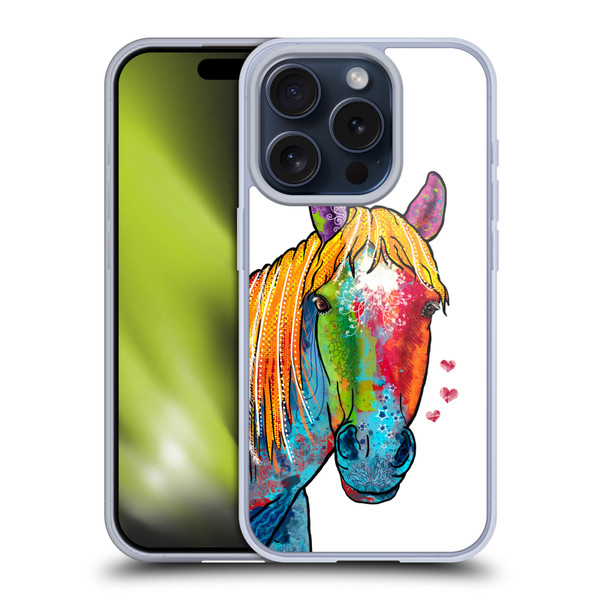 Duirwaigh Animals Horse Soft Gel Case for Apple iPhone 15 Pro