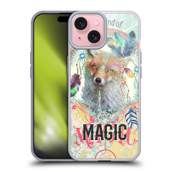 Duirwaigh Boho Animals Fox Soft Gel Case for Apple iPhone 15 & MagSafe