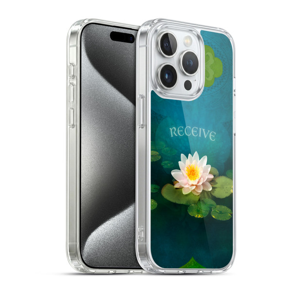 Duirwaigh God Receive Lotus Soft Gel Case for Apple iPhone 15 Pro & MagSafe