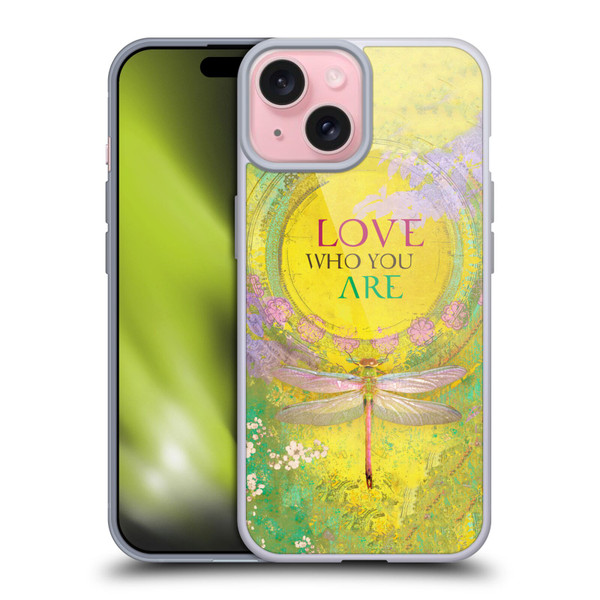 Duirwaigh Insects Dragonfly 3 Soft Gel Case for Apple iPhone 15