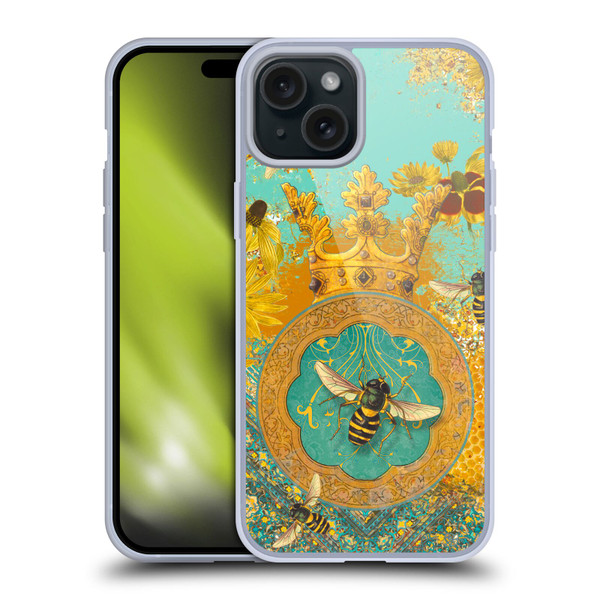 Duirwaigh Insects Bee Soft Gel Case for Apple iPhone 15 Plus & MagSafe