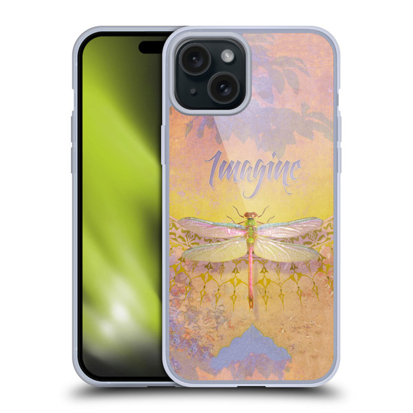 Duirwaigh Insects Dragonfly 2 Soft Gel Case for Apple iPhone 15 Plus