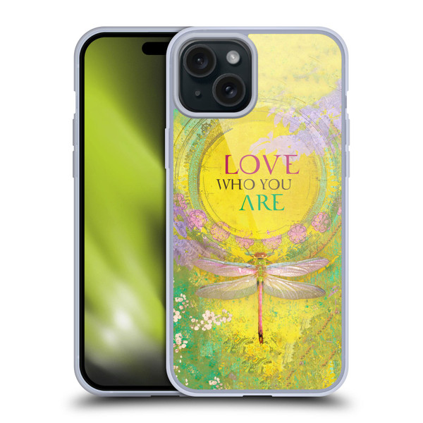 Duirwaigh Insects Dragonfly 3 Soft Gel Case for Apple iPhone 15 Plus