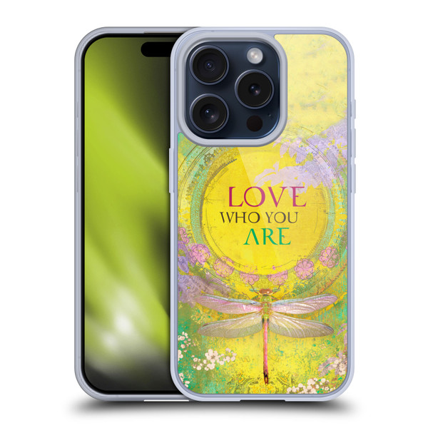 Duirwaigh Insects Dragonfly 3 Soft Gel Case for Apple iPhone 15 Pro