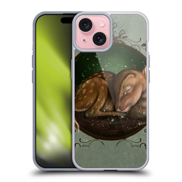 Ash Evans Animals Foundling Fawn Soft Gel Case for Apple iPhone 15
