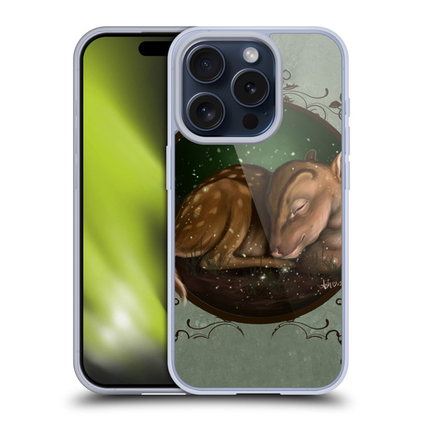 Ash Evans Animals Foundling Fawn Soft Gel Case for Apple iPhone 15 Pro