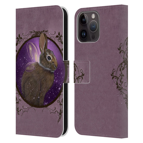 Ash Evans Animals Rabbit Leather Book Wallet Case Cover For Apple iPhone 15 Pro Max