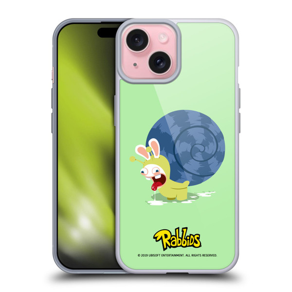 Rabbids Costumes Snail Soft Gel Case for Apple iPhone 15