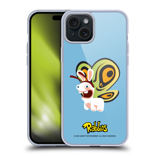 Rabbids Costumes Butterfly Soft Gel Case for Apple iPhone 15 Plus