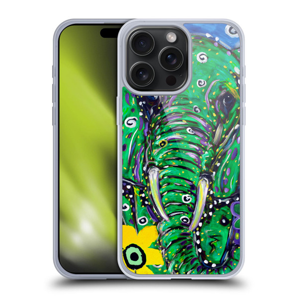Mad Dog Art Gallery Animals Elephant Soft Gel Case for Apple iPhone 15 Pro Max