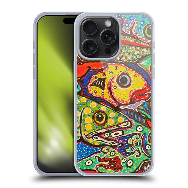 Mad Dog Art Gallery Assorted Designs Many Mad Fish Soft Gel Case for Apple iPhone 15 Pro Max